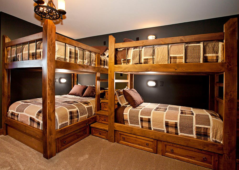 Custom bunk beds, built-in.