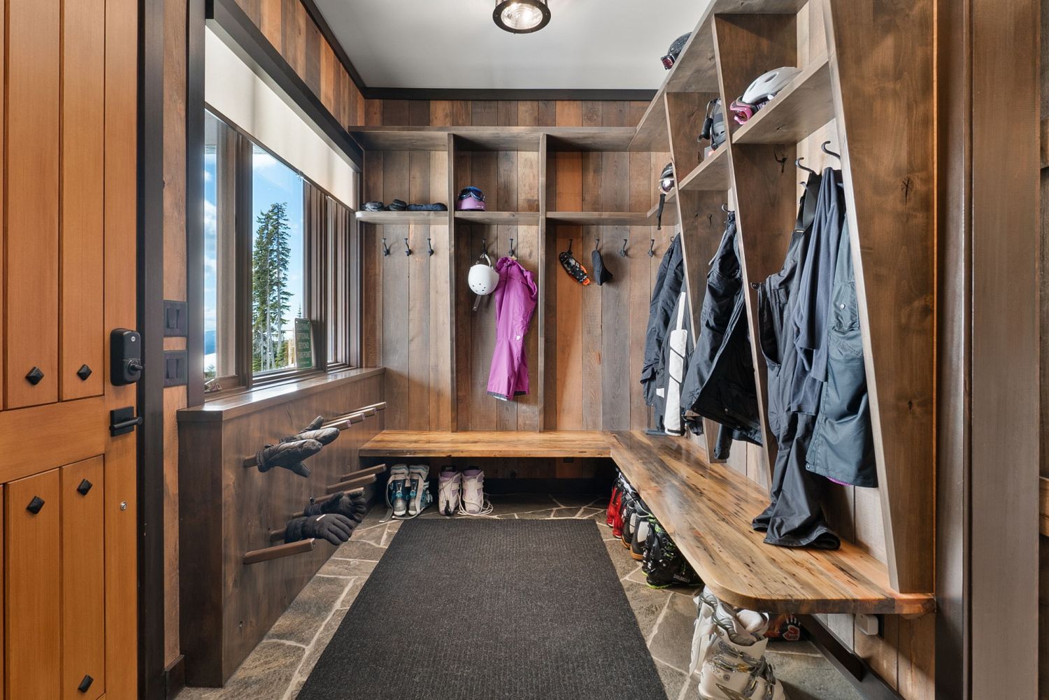 Custom bootroom millwork